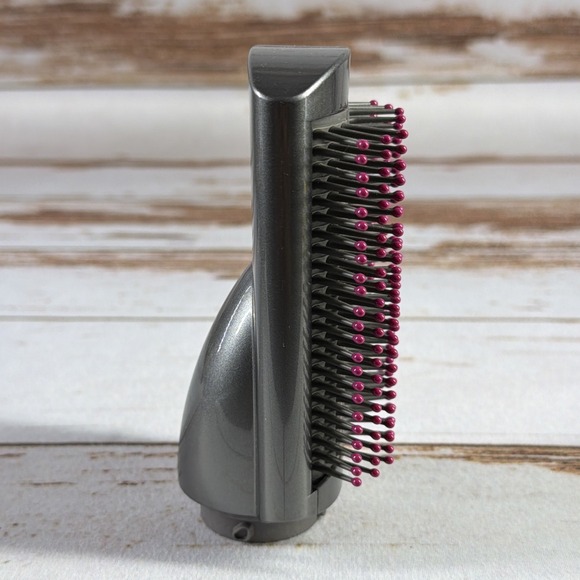 Used Dyson Airwrap Soft Smoothing Brush Attachment Nickel Fuchsia Pink OEM Part - Picture 4 of 5